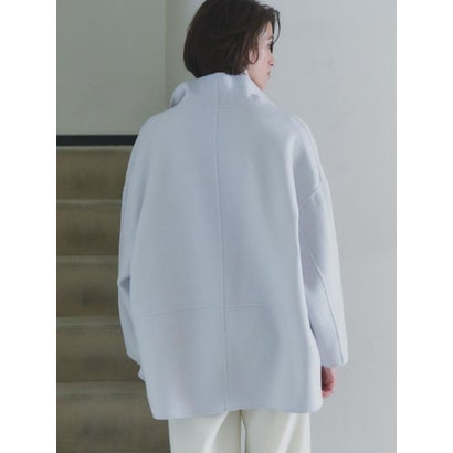 【尾州】Double Melton Zip Coat （ブラック）｜詳細画像