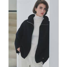 【尾州】Double Melton Zip Coat （ブラック）