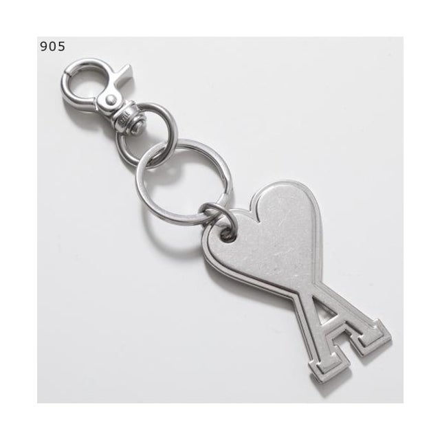 ami paris キーリング UKR906 AMI DE COEUR KEYRING （905/シルバー）