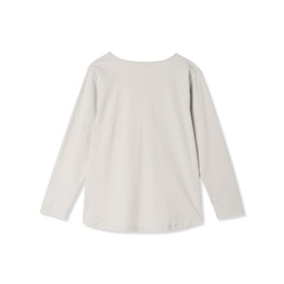 ロゴプリントロングスリーブTシャツ （ライトグレー）｜詳細画像