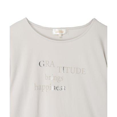 ロゴプリントロングスリーブTシャツ （ライトグレー）｜詳細画像