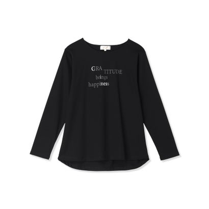 ロゴプリントロングスリーブTシャツ （ライトグレー）｜詳細画像