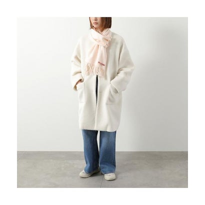 Acne Studios マフラー CA0218 ウール 無地 フリンジ  （900/Black）｜詳細画像