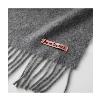 Acne Studios マフラー CA0218 ウール 無地 フリンジ  （900/Black）｜詳細画像