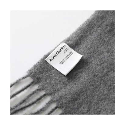 Acne Studios マフラー CA0218 ウール 無地 フリンジ  （900/Black）｜詳細画像