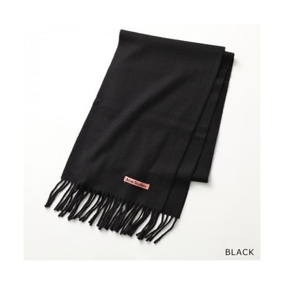 Acne Studios マフラー CA0218 ウール 無地 フリンジ  （900/Black）｜詳細画像