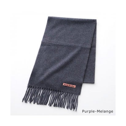 Acne Studios マフラー CA0218 ウール 無地 フリンジ  （900/Black）｜詳細画像