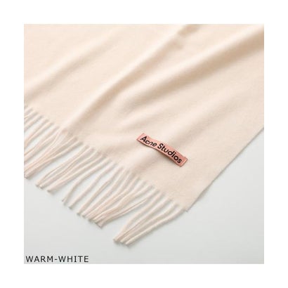 Acne Studios マフラー CA0210 ウール 無地 フリンジ （BLACK/ブラック）｜詳細画像