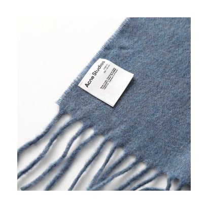 Acne Studios マフラー CA0210 ウール 無地 フリンジ （BLACK/ブラック）｜詳細画像