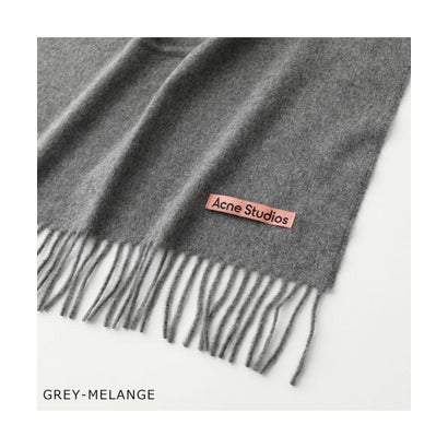 Acne Studios マフラー CA0210 ウール 無地 フリンジ （BLACK/ブラック）｜詳細画像