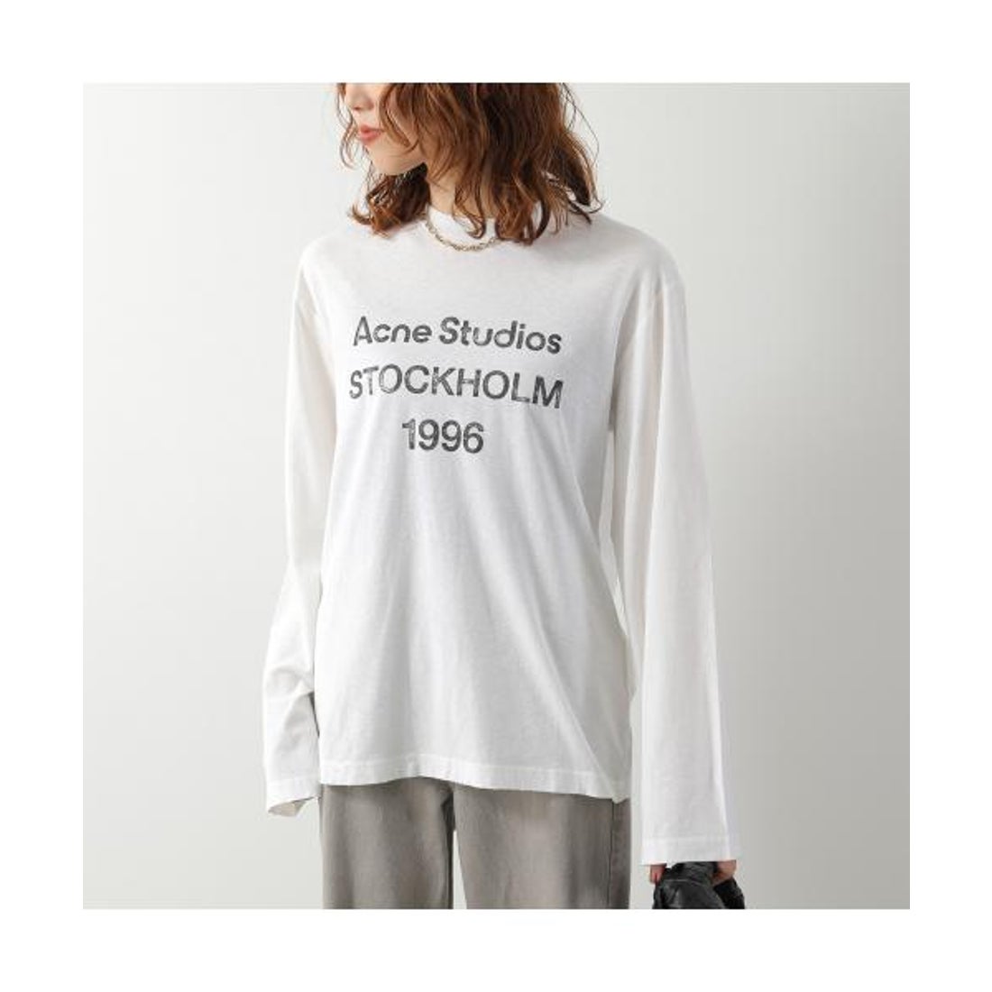 長袖 アクネ t シャツ Acne Studios アクネ ストゥディオズ 長袖 T