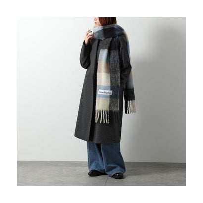Acne Studios マフラー CA0084 チェック柄 大判 （DUC/Dark-Bkack/Grey/Dark-G）｜詳細画像