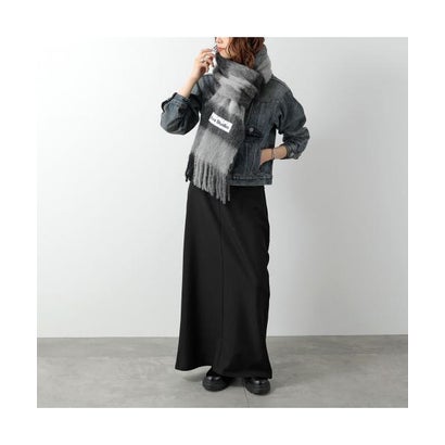 Acne Studios マフラー CA0084 チェック柄 大判 （DUC/Dark-Bkack/Grey/Dark-G）｜詳細画像
