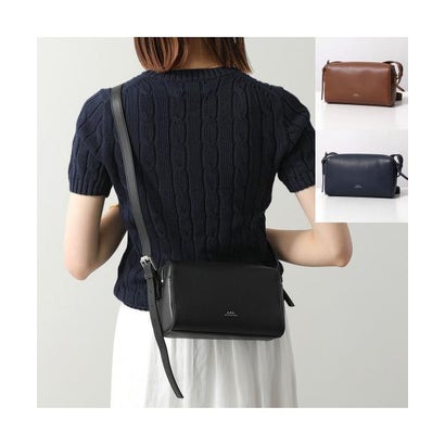 APC A.P.C. ショルダーバッグ CAMERA BAG NINO PUAAT H61821 （CAD/NOISETTE/ブラウン）｜詳細画像