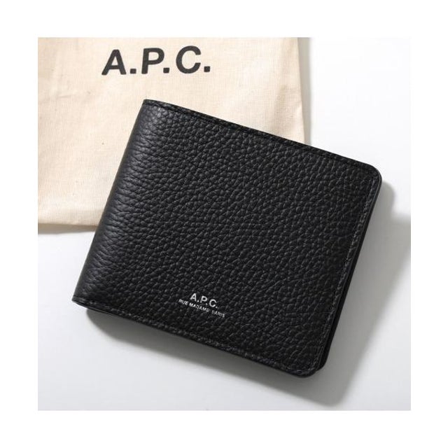 APC 二つ折り財布 portefeuille iondon 2.0 PXCBC H63655 （LZZ/NOIR-ブラック）
