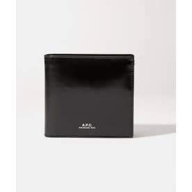 A.P.C. ブラック 二つ折り財布 保存袋付き アーペーセー A.P.C. PXAWV H63340 二つ折り財布 1 ユニセックス 財布