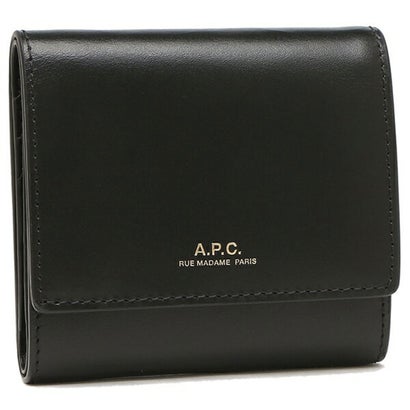 アーペーセー A.P.C. 三つ折り財布 コンパクト財布 ブラック レディース メンズ APC PXBMW F63324 LZZ （ブラック）｜詳細画像