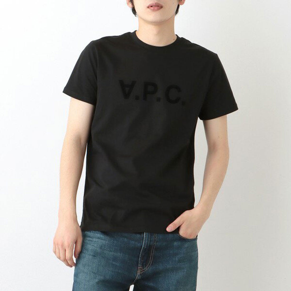 アーペーセー A.P.C. Tシャツ 定番 トップス ブラック メンズ
