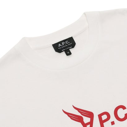 アーペーセー A.P.C. Tシャツ 半袖カットソー トップス ホワイト メンズ APC COEIO H26294 AAB （WHITE）｜詳細画像