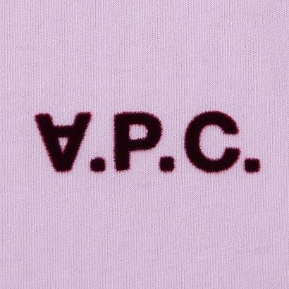 アーペーセー A.P.C. Tシャツ カットソー 半袖カットソー トップス パープル メンズ APC H26295 COFDW HAD （LILAC）｜詳細画像