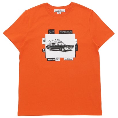 アーペーセー A.P.C. Tシャツ カットソー X JW ANDERSON オレンジ メンズ APC COGVC M26281 EAA （ORANGE）｜詳細画像