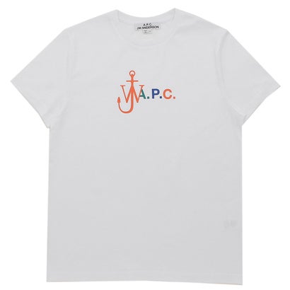 アーペーセー A.P.C. Tシャツ カットソー X JW ANDERSON ホワイト メンズ APC COGVC M26299 AAB （WHITE）｜詳細画像