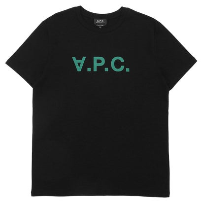 アーペーセー A.P.C. Tシャツ カットソー ブラック グリーン メンズ APC H26943 COBQX TZH （NOIR VERT）｜詳細画像