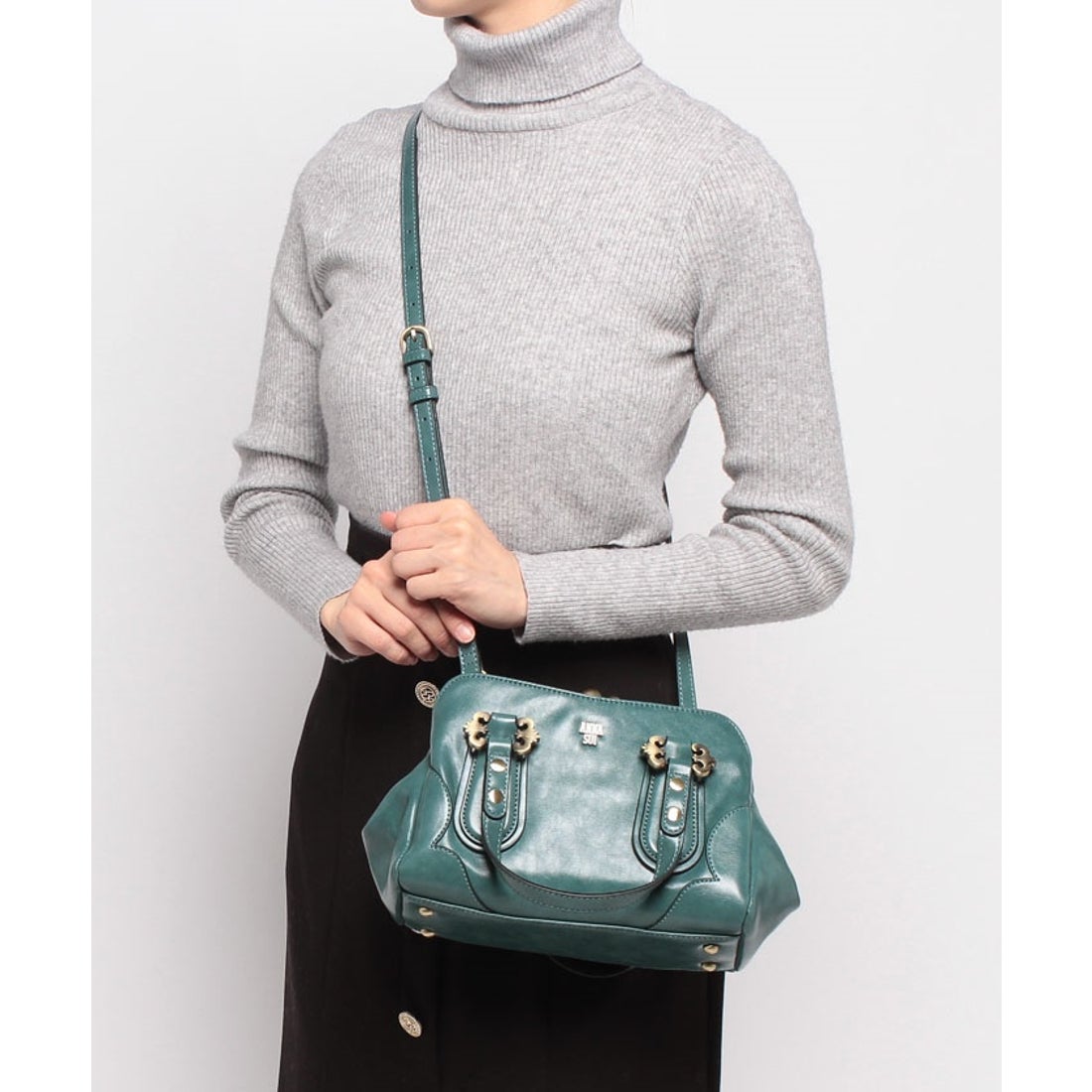 ANNA SUI ディディオン 2wayバッグ ターコイズ - ファッション通販 