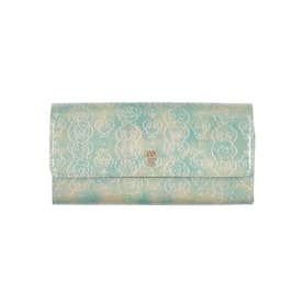 アナスイ ANNA SUI ローズハート フラップ長財布 （エメラルドグリーン 