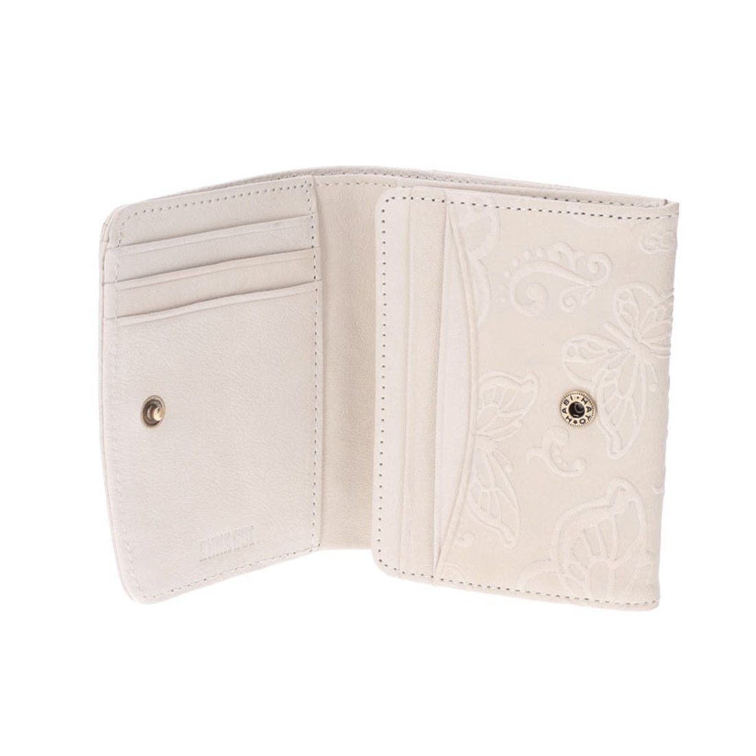 ANNA SUI バタフライダンス BOX二つ折り財布 キャメル -ファッション