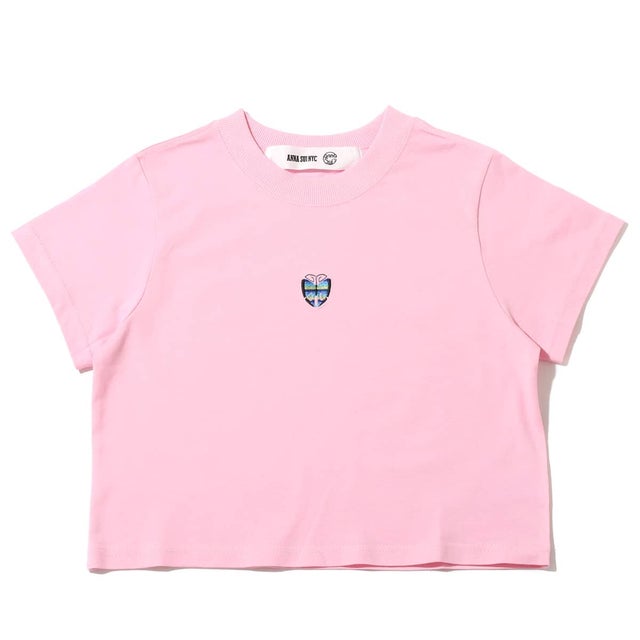
                    NYC 蝶刺繍チビTシャツ (PINK) （ピンク）