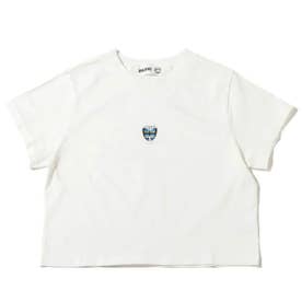 NYC 蝶刺繍チビTシャツ (WHITE) （ホワイト）