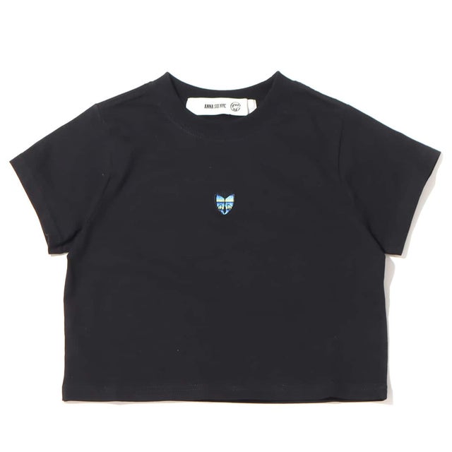 
                    NYC 蝶刺繍チビTシャツ (BLACK) （ブラック）