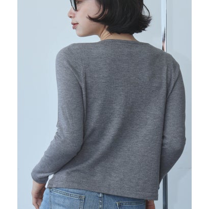 アンピルーラ Ampirula ニット 長袖 トップス レイヤード レイヤード風トップス プルオーバー（グレー）｜詳細画像