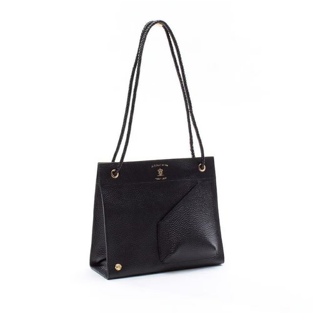 牛革ショルダーバッグ BLACK （BLACK）