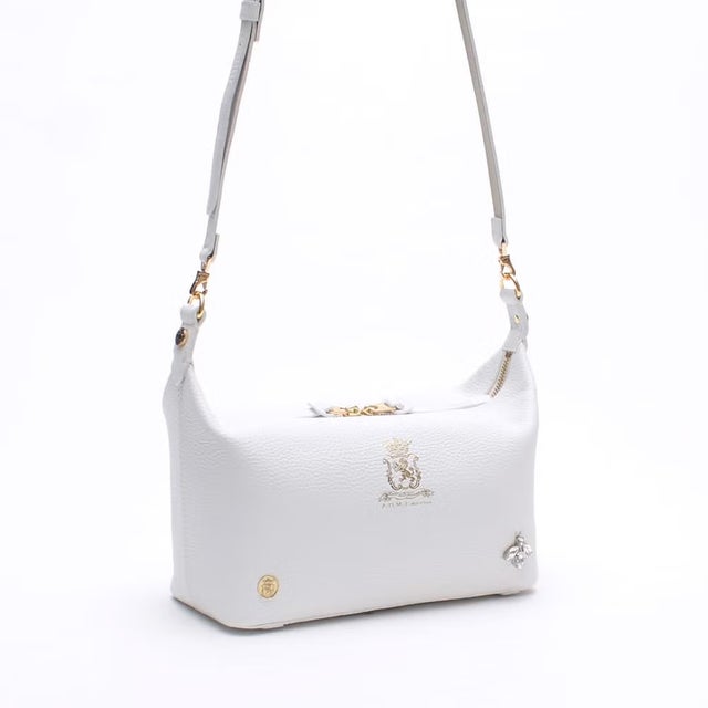 【日本製 MADE IN JAPAN】牛革/ザ・ビーソフトショルダー25cm WHITE （WHITE）