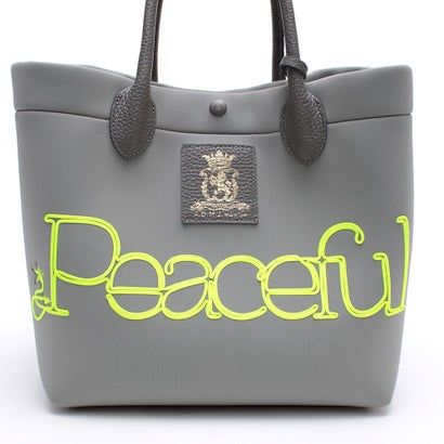 【日本製 MADE IN JAPAN】アクセソワ ドゥ マドモワゼル A.D.M.J. マジックライト/コード刺しゅうキューブトート25cm GRIS,M （GRIS,M）｜詳細画像