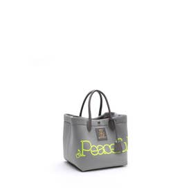 【日本製 MADE IN JAPAN】マジックライト/コード刺しゅうキューブトート25cm GRIS,M （GRIS,M）