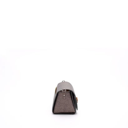 【日本製 MADE IN JAPAN】メタリックレザー/ラウンドターンロックショルダー GRAPHITE,AN （GRAPHITE,AN）｜詳細画像