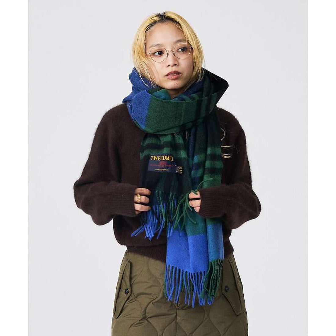アバハウス ABAHOUSE 【TWEEDMILL/ツイードミル】大判チェック柄