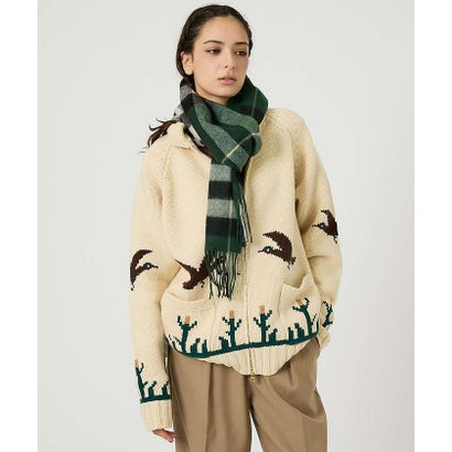 【TWEEDMILL / ツイードミル】Lambswool Scarf / ラム （グリーン系その他3）｜詳細画像