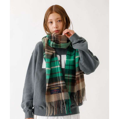 【TWEEDMILL / ツイードミル】Lambswool Scarf / ラム （グリーン系その他3）｜詳細画像