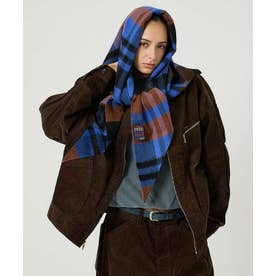 【TWEEDMILL / ツイードミル】大判トライアングル ストール / トライ （ブラウン系その他1）