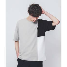 【パネル切替】フクレジャガード 半袖 Tシャツ （グレージュ）