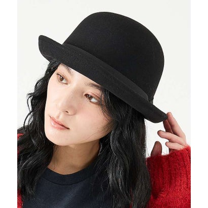 アバハウス ABAHOUSE 【RUBEN/ルーベン】BASIC BOWLER FELT HAT/ベーシックボ （ブラック）｜詳細画像