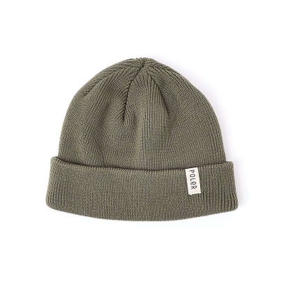 【POLER / ポーラー】SHALLOW BEANIE / シャロー ビーニー （ブラック）｜詳細画像