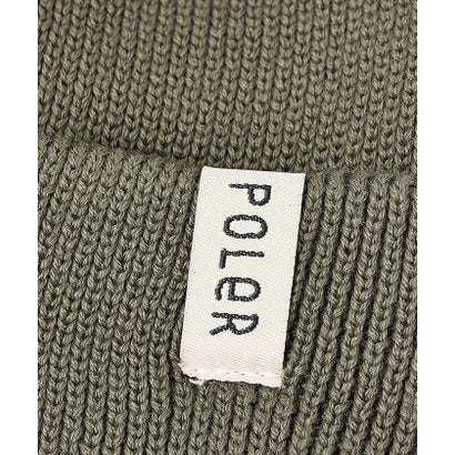 【POLER / ポーラー】SHALLOW BEANIE / シャロー ビーニー （ブラック）｜詳細画像