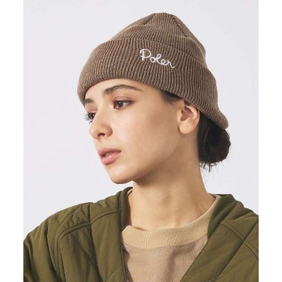 【POLER / ポーラー】SHALLOW BEANIE / シャロー ビーニー （ブラック）｜詳細画像