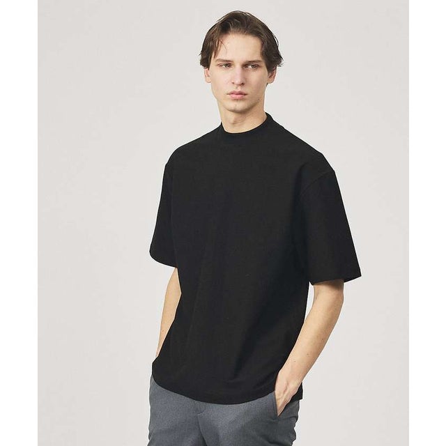 【接触冷感】モックネック Tシャツ / COVEROSS(R)【予約】 （ブラック）