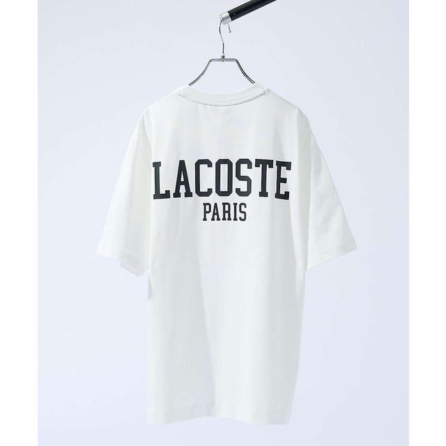 【LACOSTE / ラコステ】BACK PRINT BASIC TEE / バ （ホワイト）